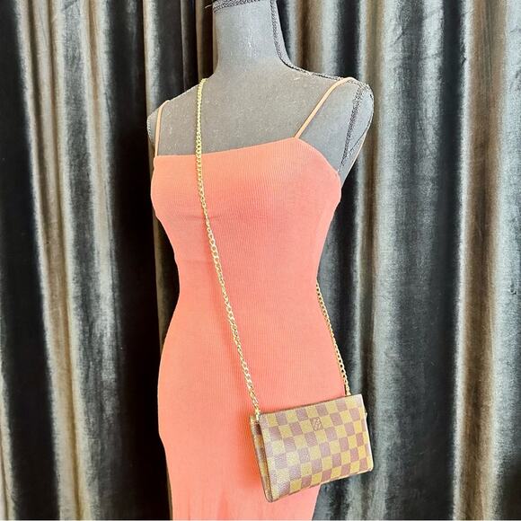 Louis Vuitton MARAIS BUCKET Damier Ebene BAG PM & POUCH crossbody bag RARE!! - Picture 4 of 16